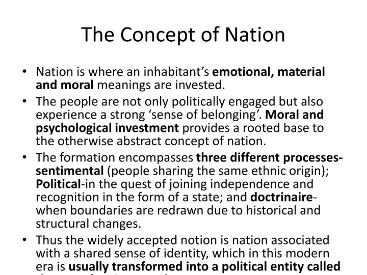 the concept of nation