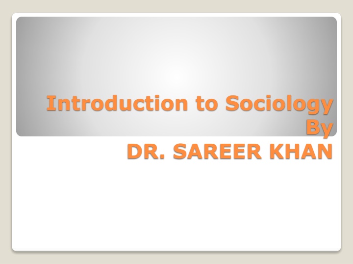 introduction to sociology