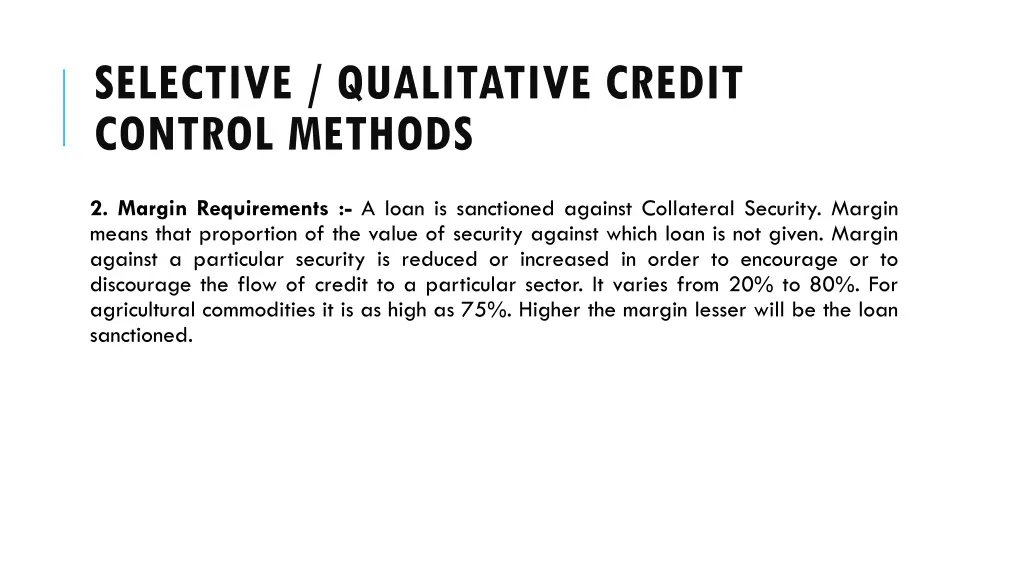 selective qualitative credit control methods 1