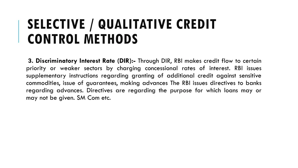 selective qualitative credit control methods 2