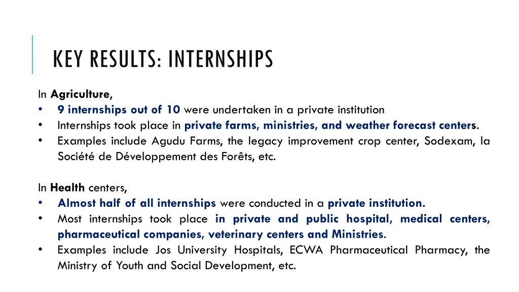 key results internships