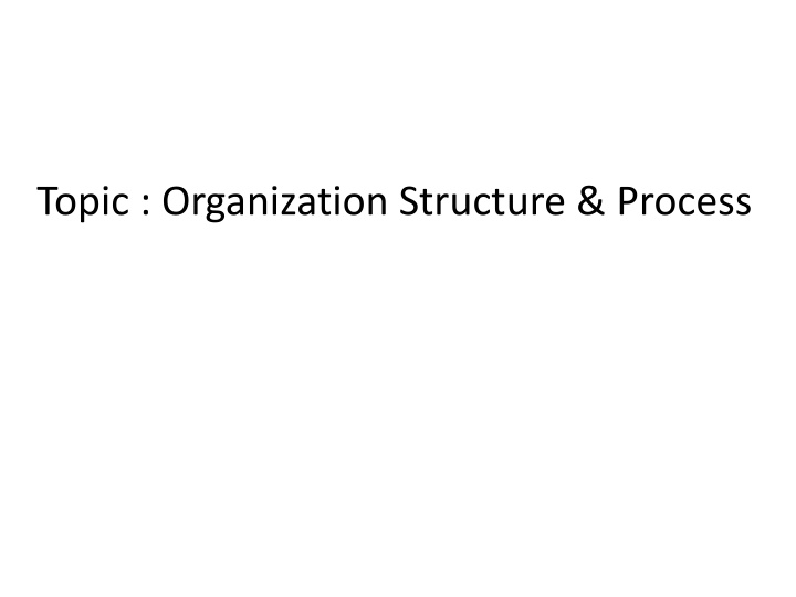 topic organization structure process