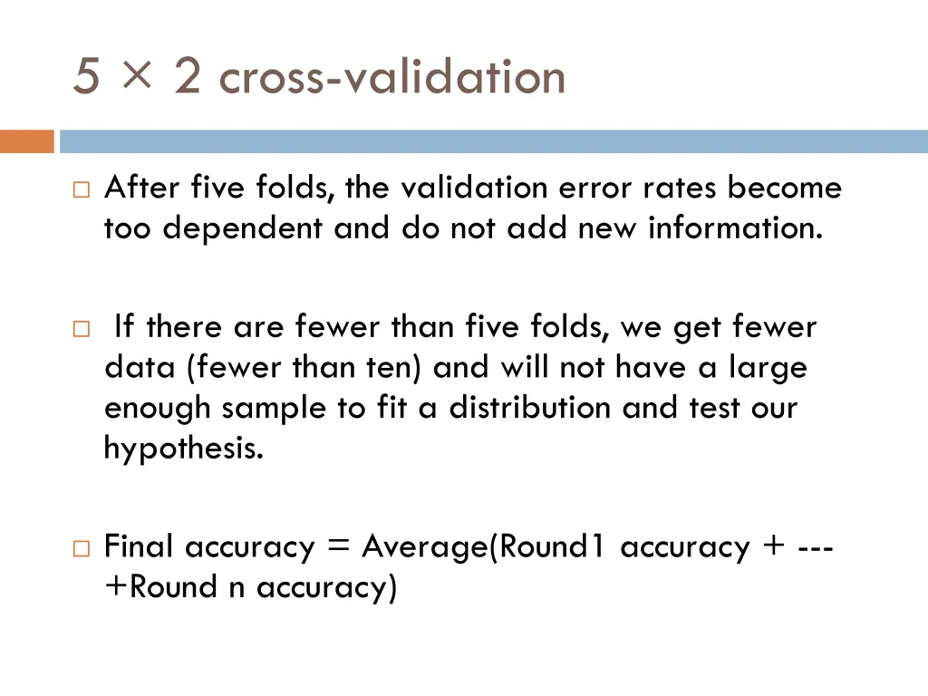 5 2 cross validation 2