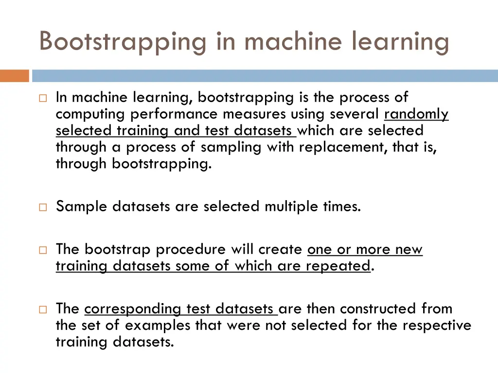 bootstrapping in machine learning