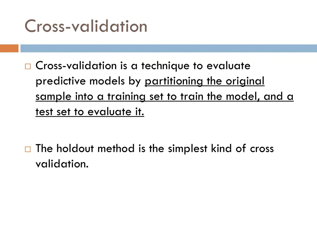 cross validation 1