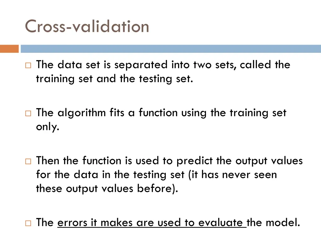 cross validation 2