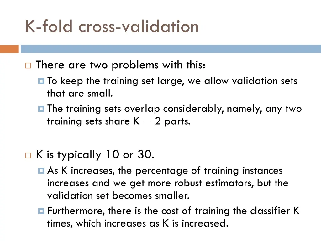 k fold cross validation 1