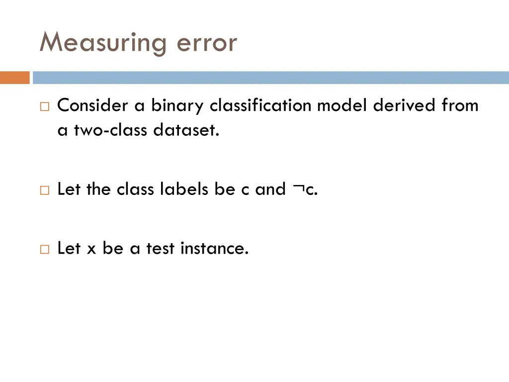 measuring error