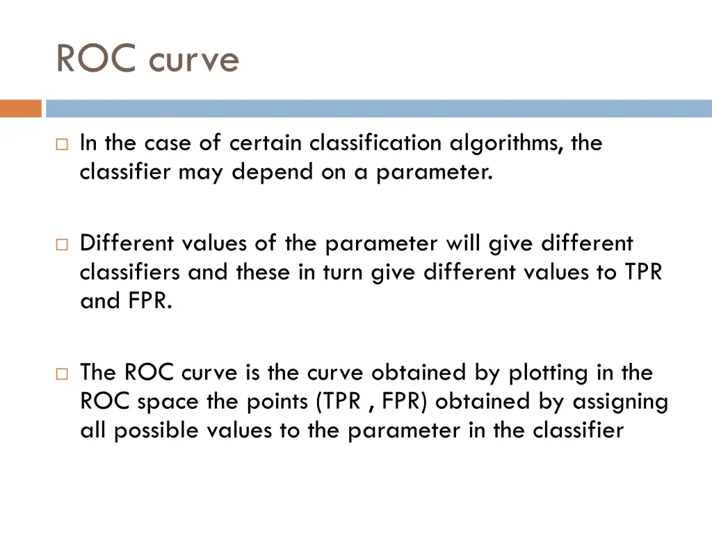 roc curve