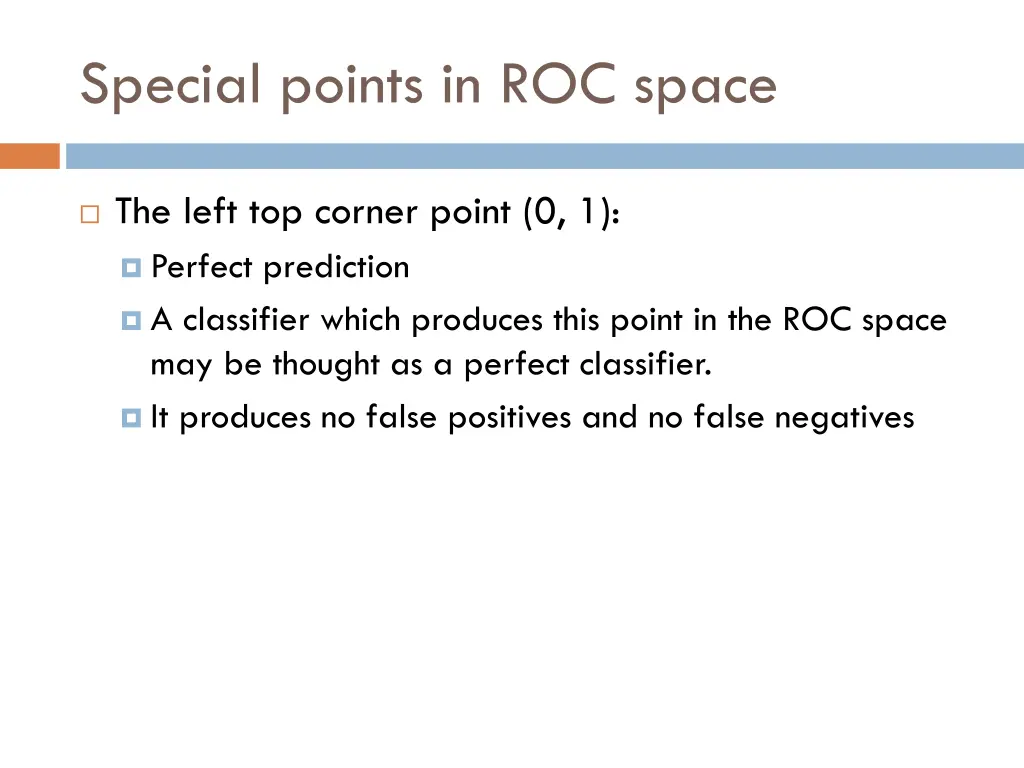 special points in roc space 2