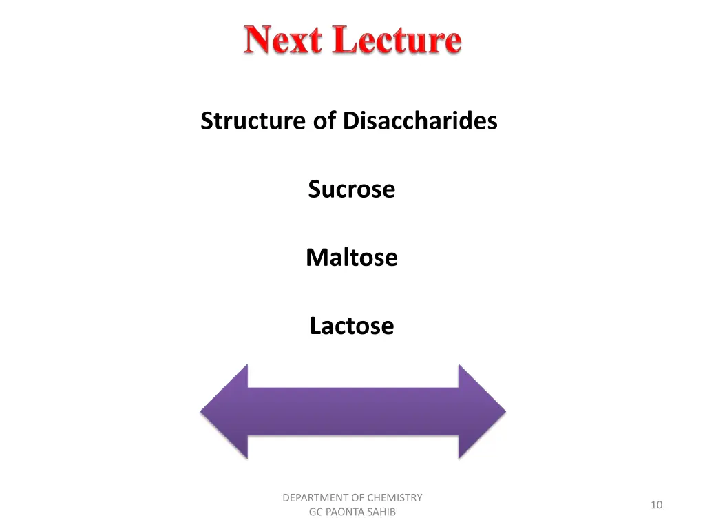 structure of disaccharides