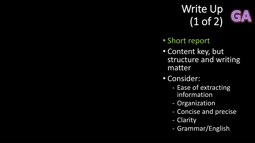 write up write up 1 of 2 1 of 2