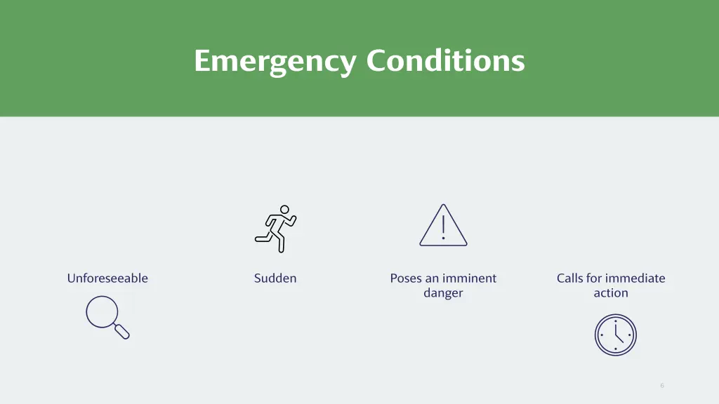 emergency conditions