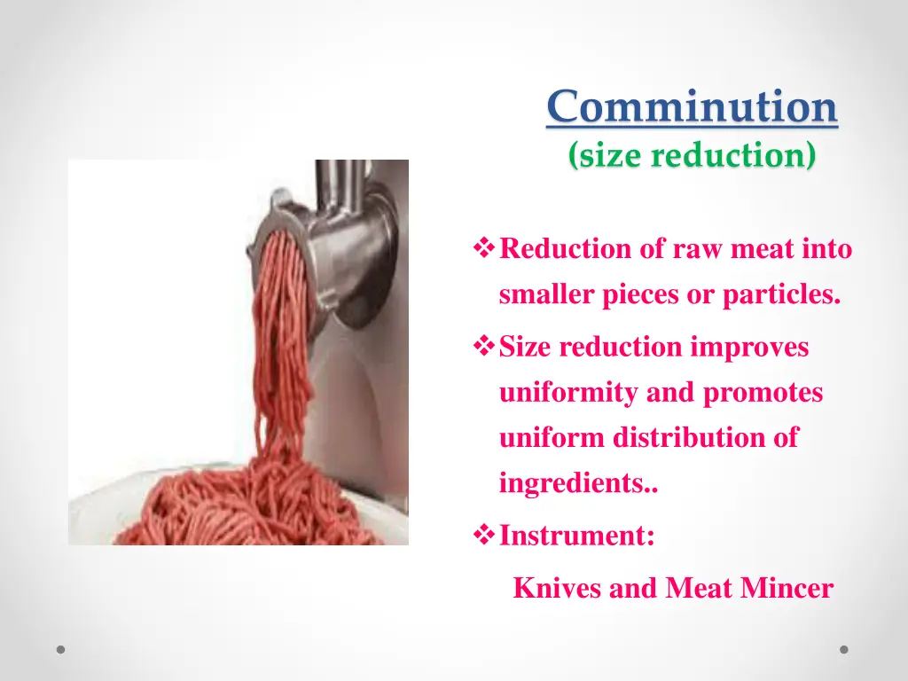 comminution size reduction