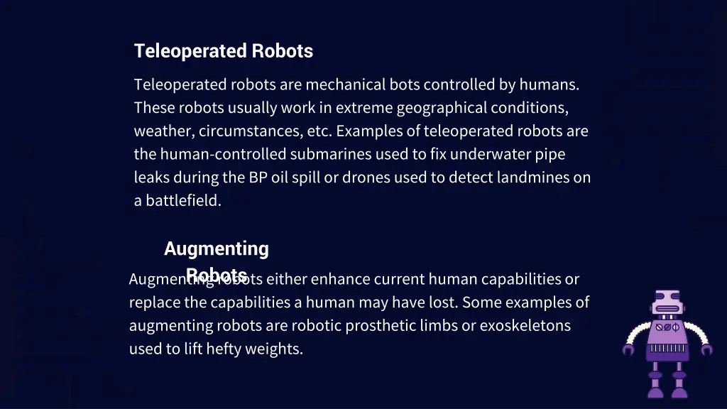 teleoperated robots