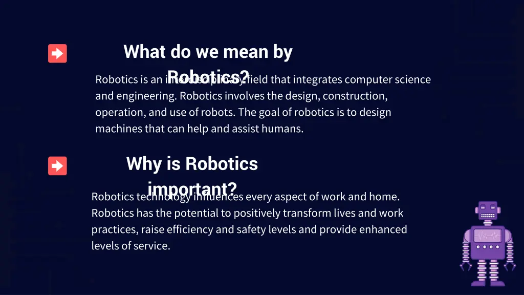 what do we mean by robotics