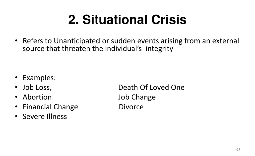 2 situational crisis