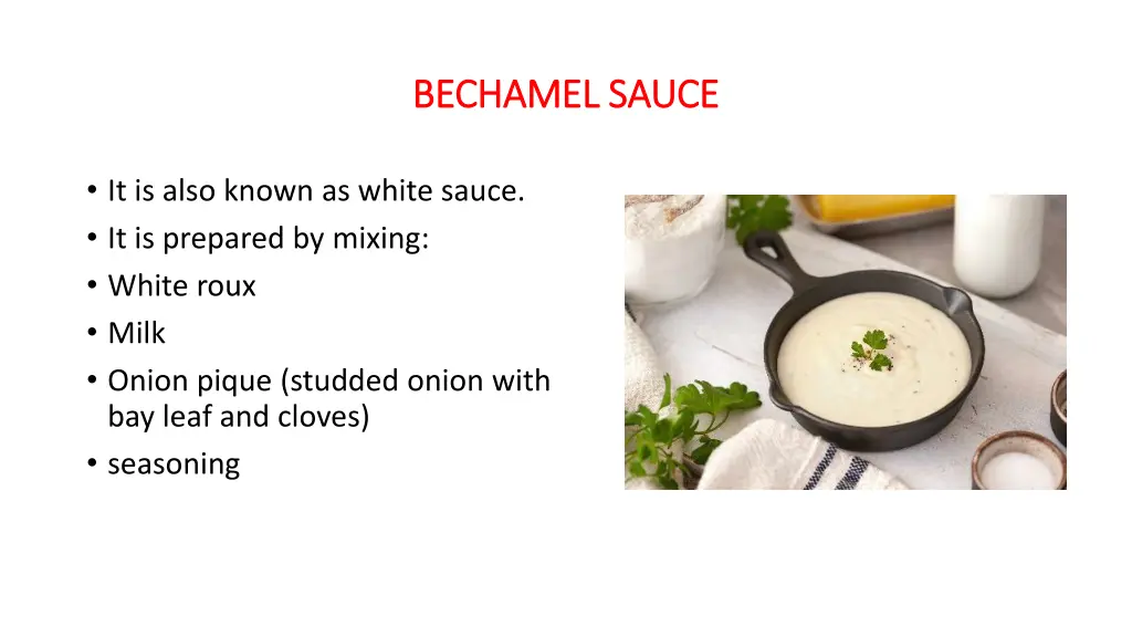 bechamel sauce bechamel sauce