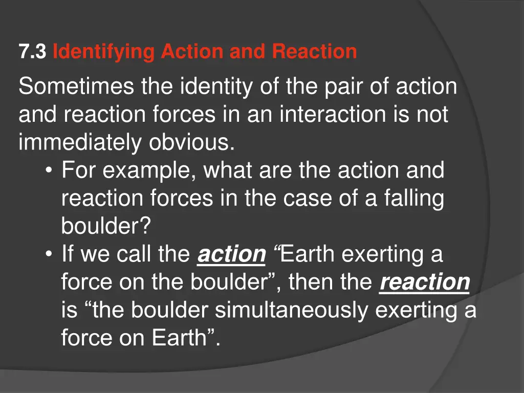 7 3 identifying action and reaction