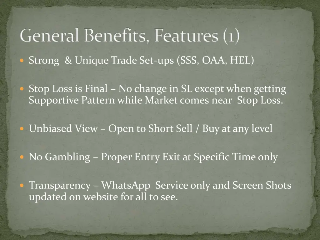 general benefits features 1