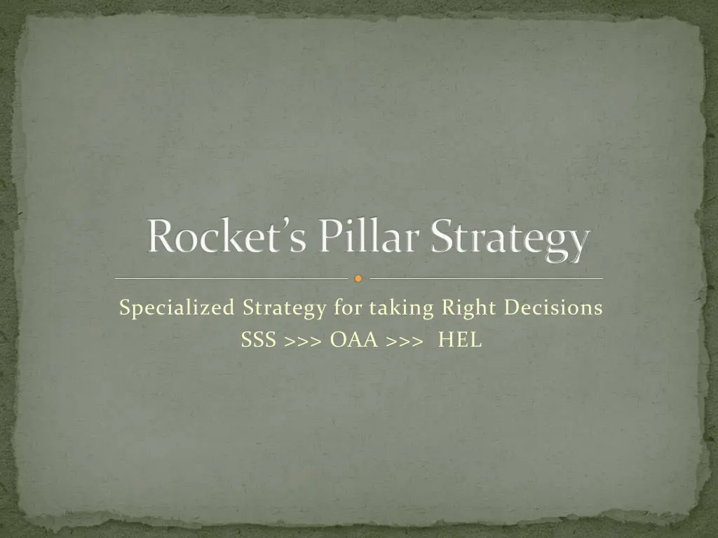 rocket s pillar strategy