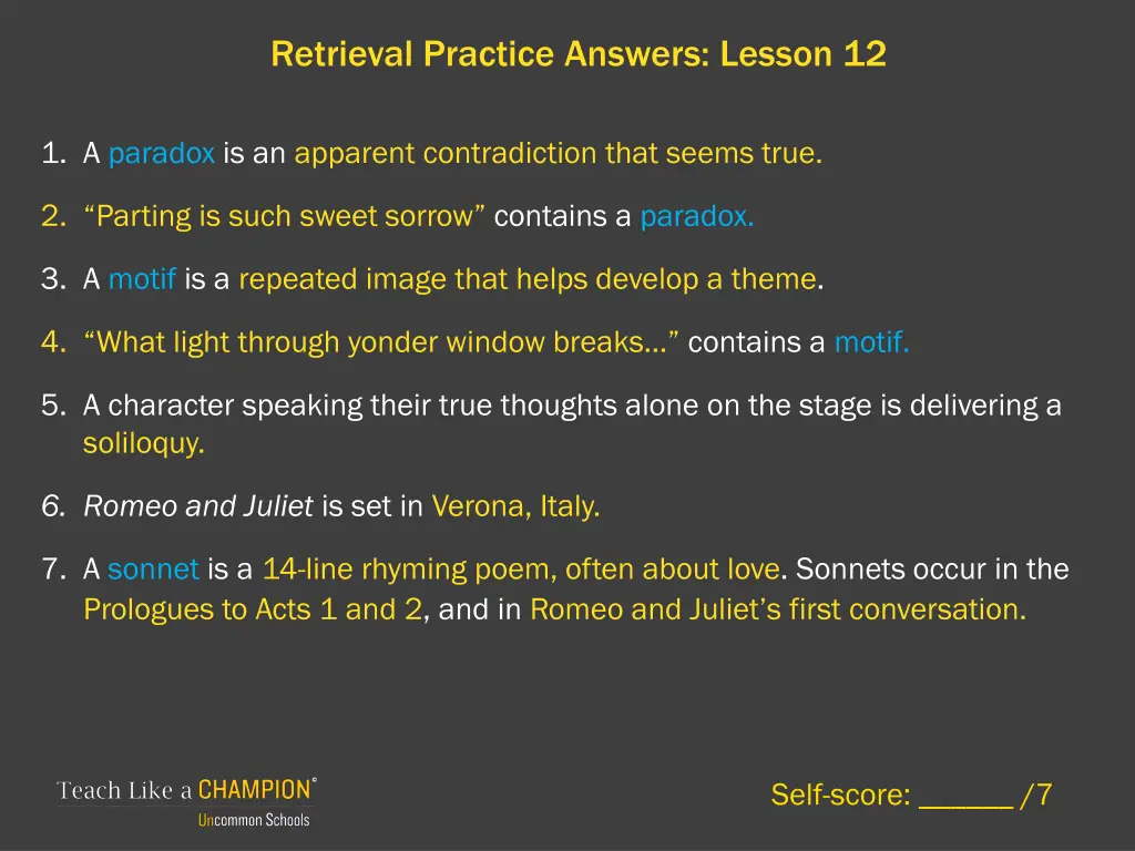 retrieval practice answers lesson 12