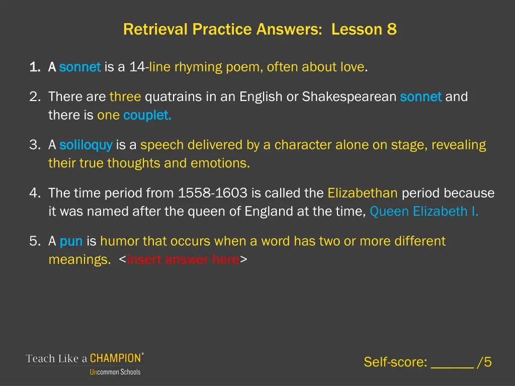 retrieval practice answers lesson 8