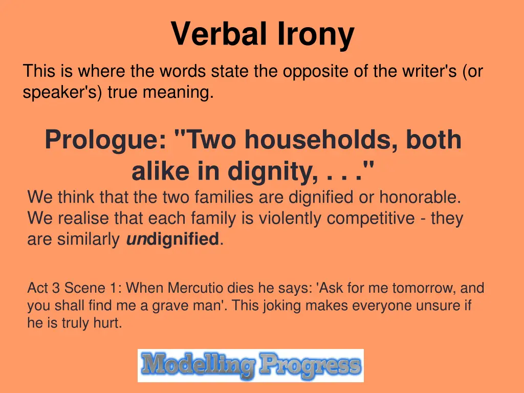 verbal irony