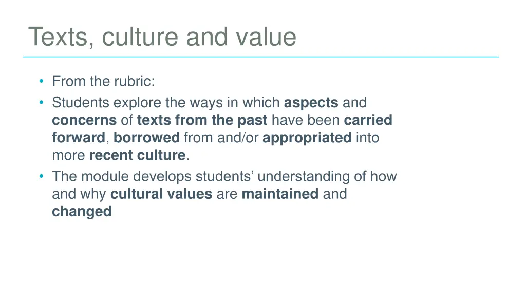 texts culture and value