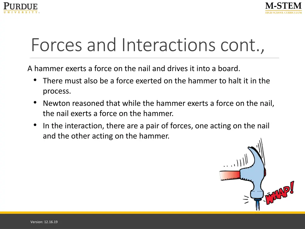 forces and interactions cont