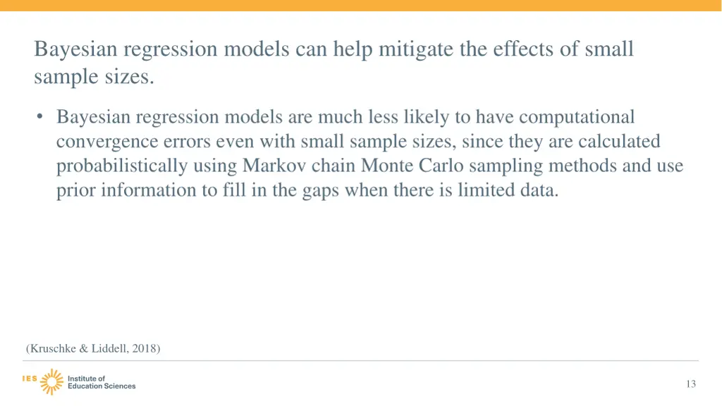 bayesian regression models can help mitigate 1