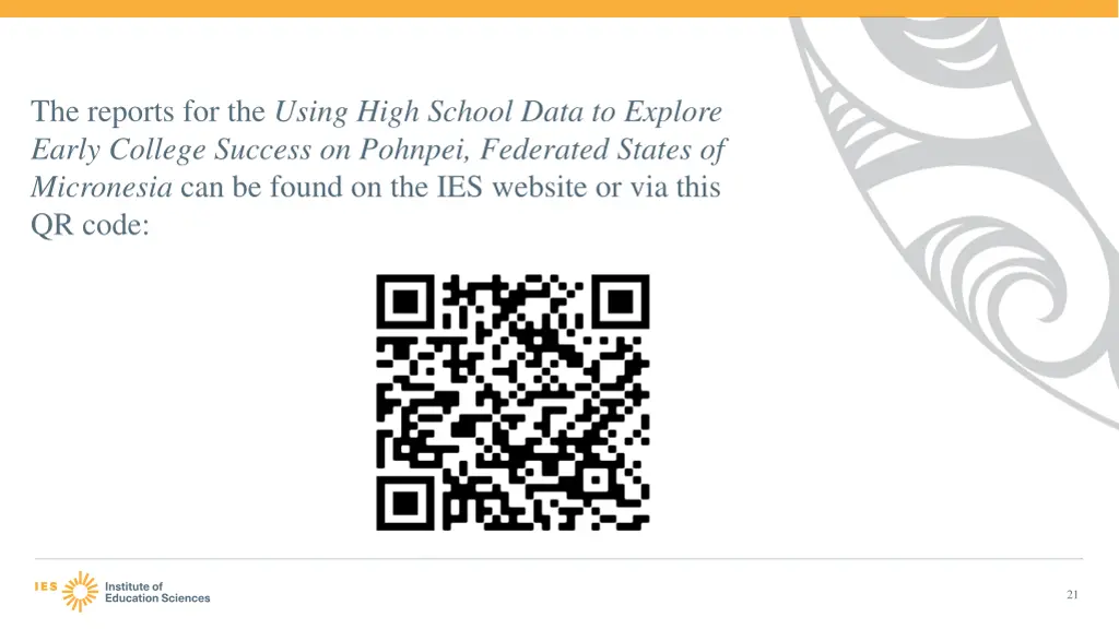 the reports for the using high school data