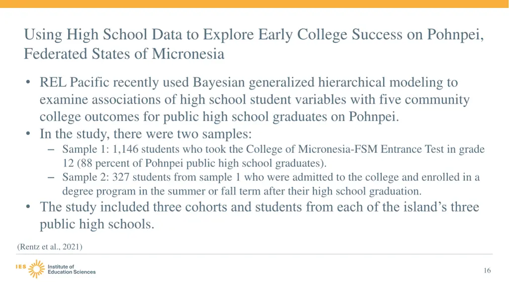 using high school data to explore early college