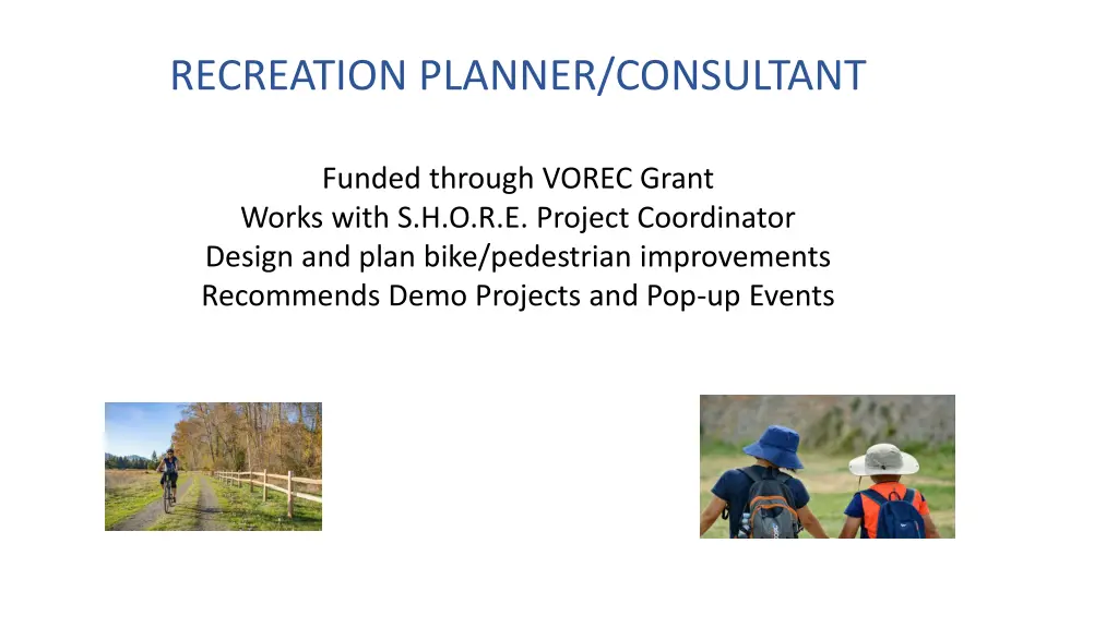 recreation planner consultant