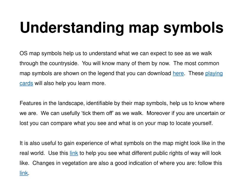 understanding map symbols