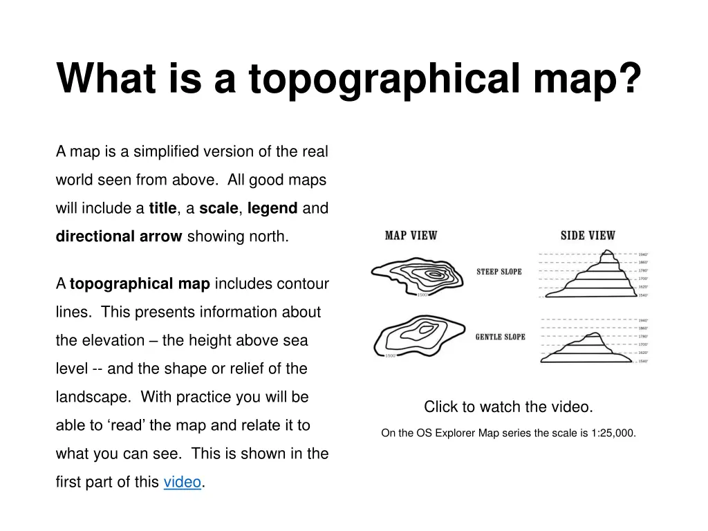 what is a topographical map