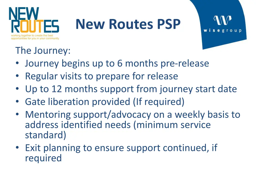 new routes psp 8