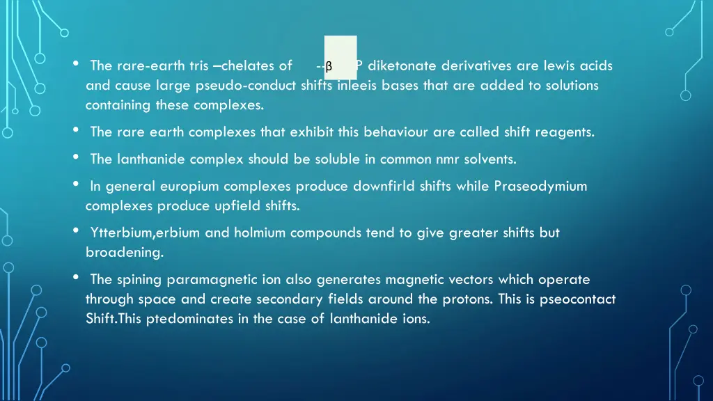 the rare earth tris chelates of 6p diketonate