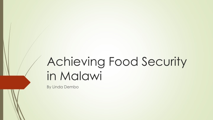 achieving food security in malawi by linda dembo