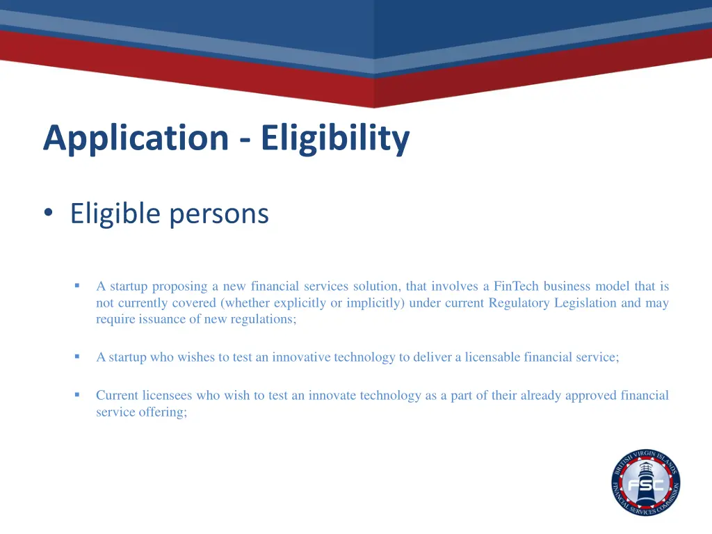 application eligibility