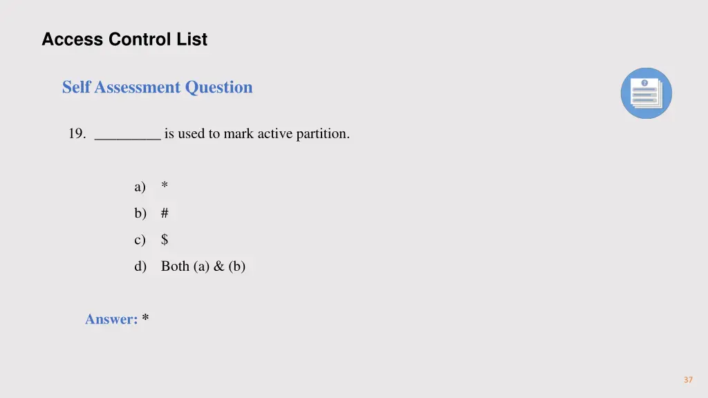 access control list 28