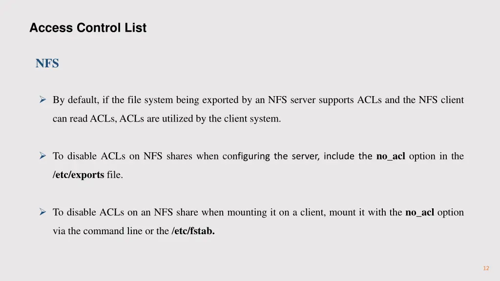 access control list 3