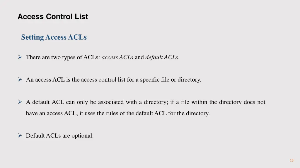 access control list 4