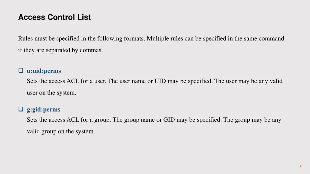 access control list 6