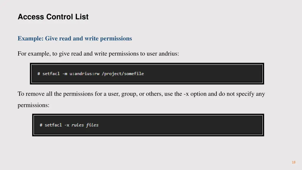 access control list 9