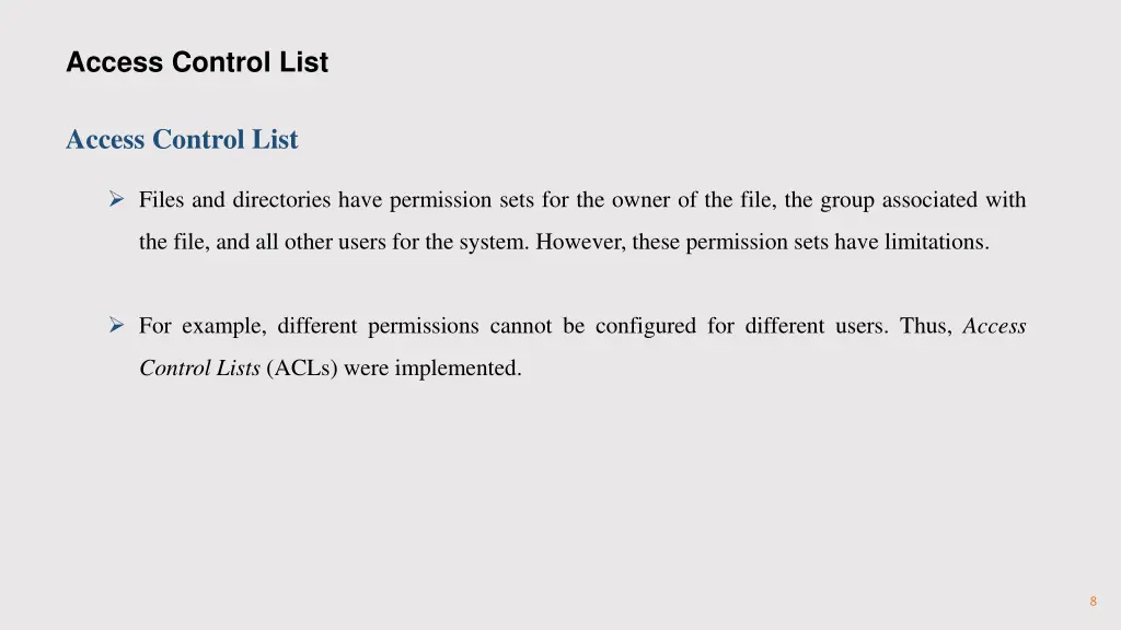 access control list