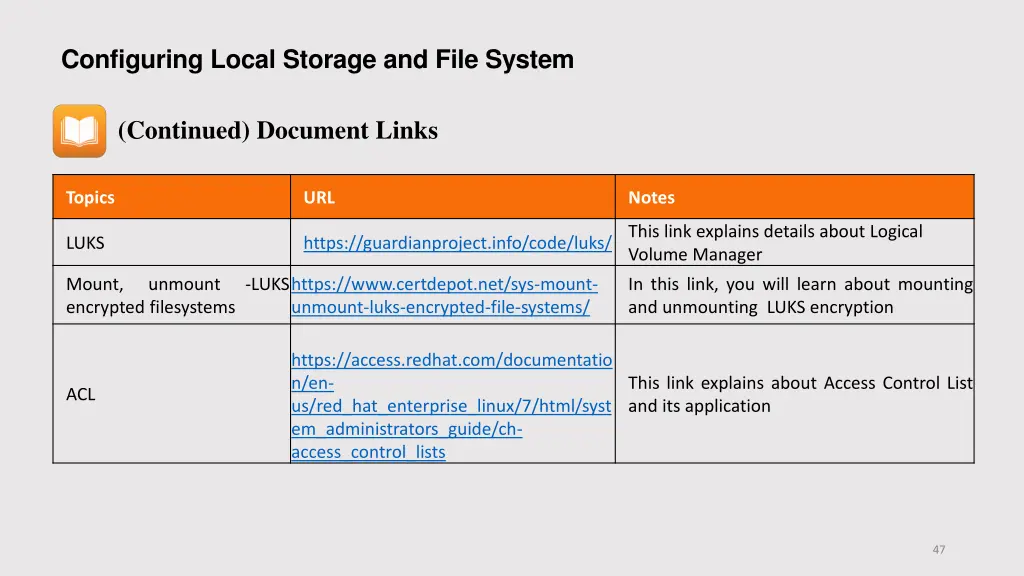 configuring local storage and file system 3