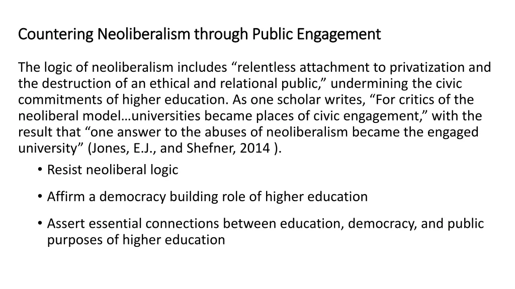 countering neoliberalism through public