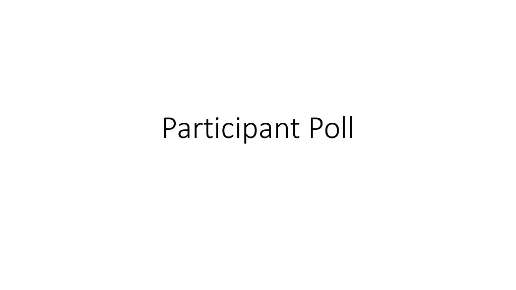 participant poll