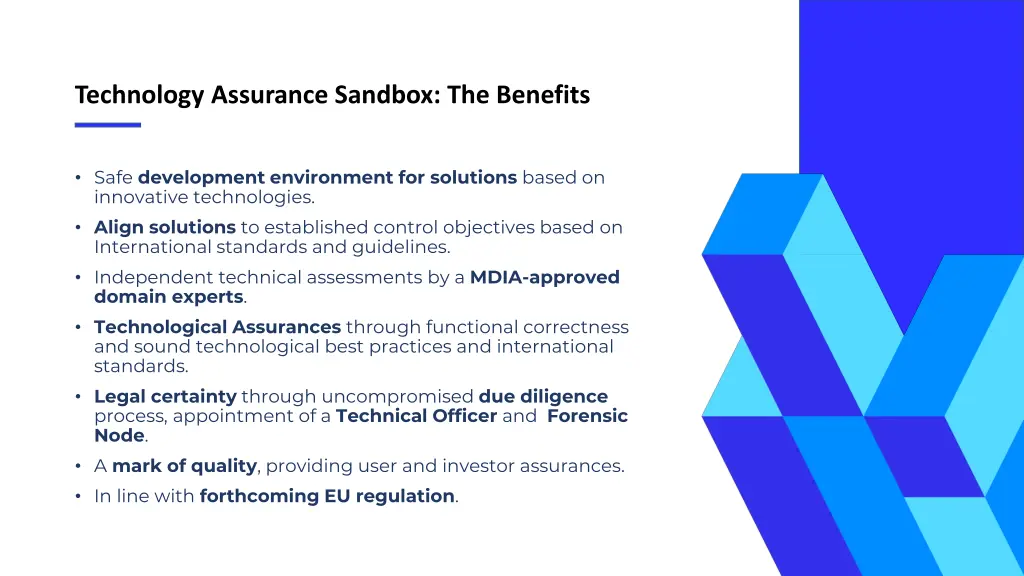 technology assurance sandbox the benefits